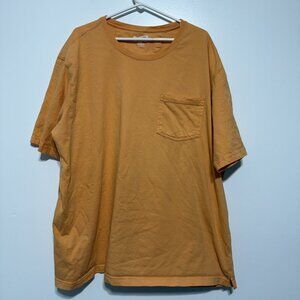 Duluth Trading Men’s Related Fit Long Tail Henley Pocket Size 2XL Shirt Orange